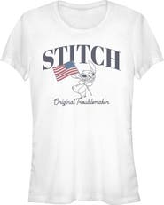 Lilo & Stitch Junior's Original American Troublemaker Short Sleeve Graphic T-Shirt