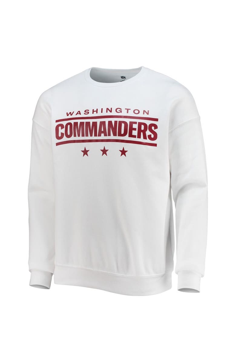 NFL X DARIUS RUCKER Men's NFL x Darius Rucker Collection by Fanatics White Washington Commanders Star Sponge Fleece Pullover Sweatshirt, Alternate, color, White