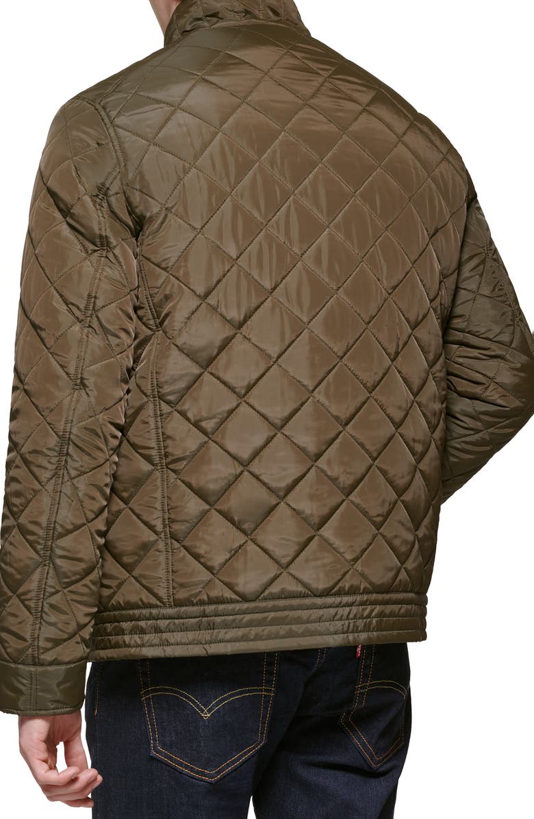 Cole Haan Signature Quilted Jacket, Alternate, color, Olive