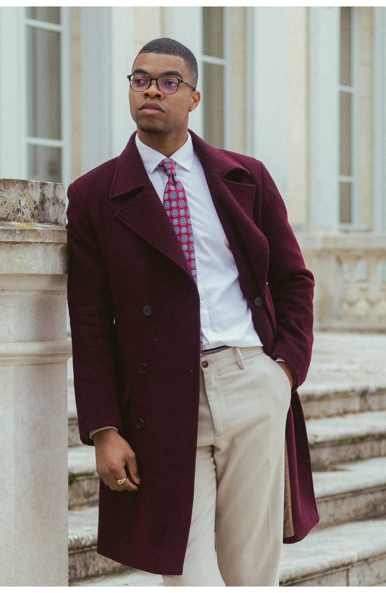 Elizabetta Tiberio - Silk Jacquard Tie for Men, Alternate, color, Red