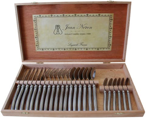 Platine 24 Piece Flatware Set in Wood Presentation Box