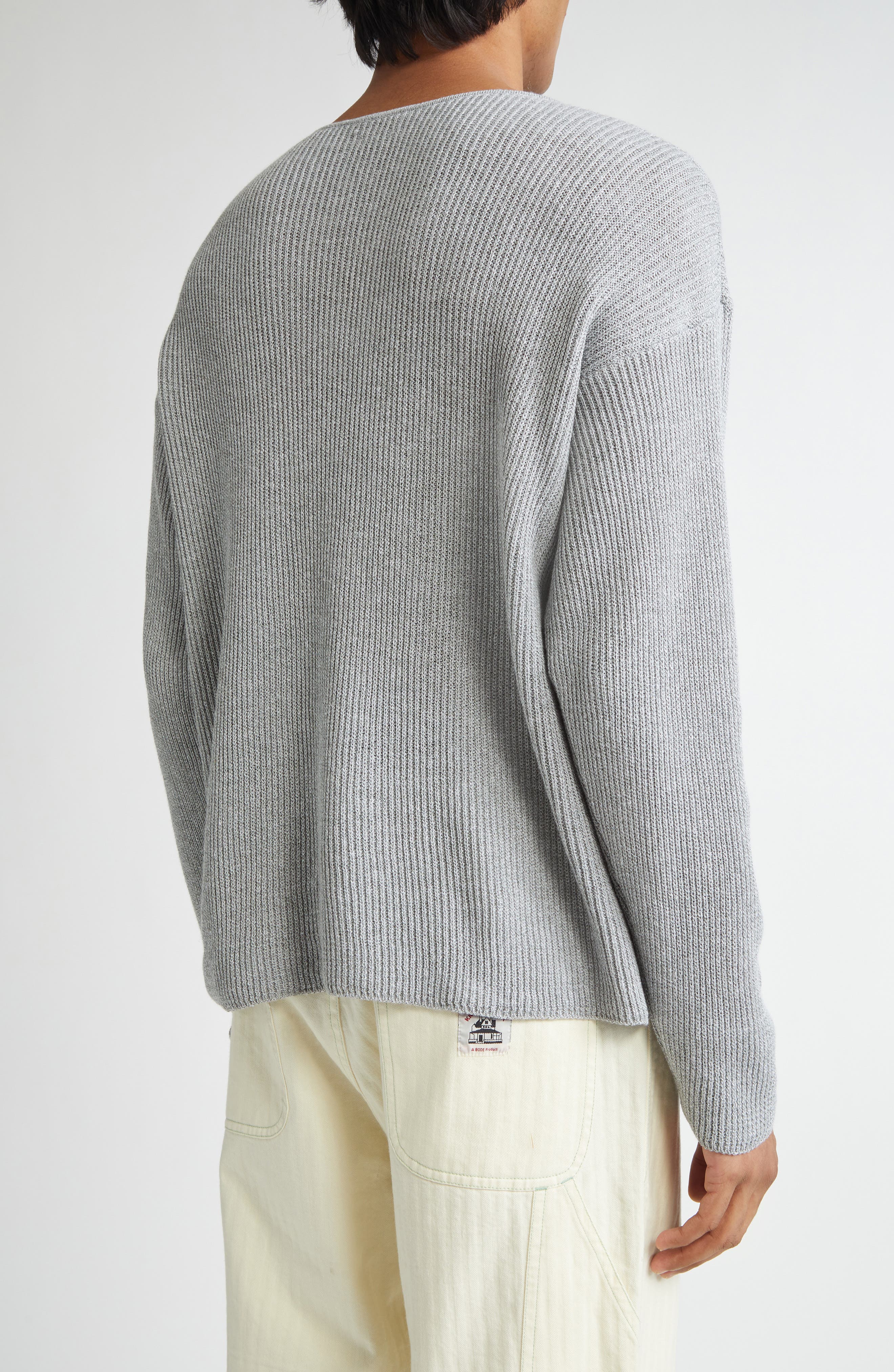 Weymouth Cotton & Linen Rib Sweater - image 2