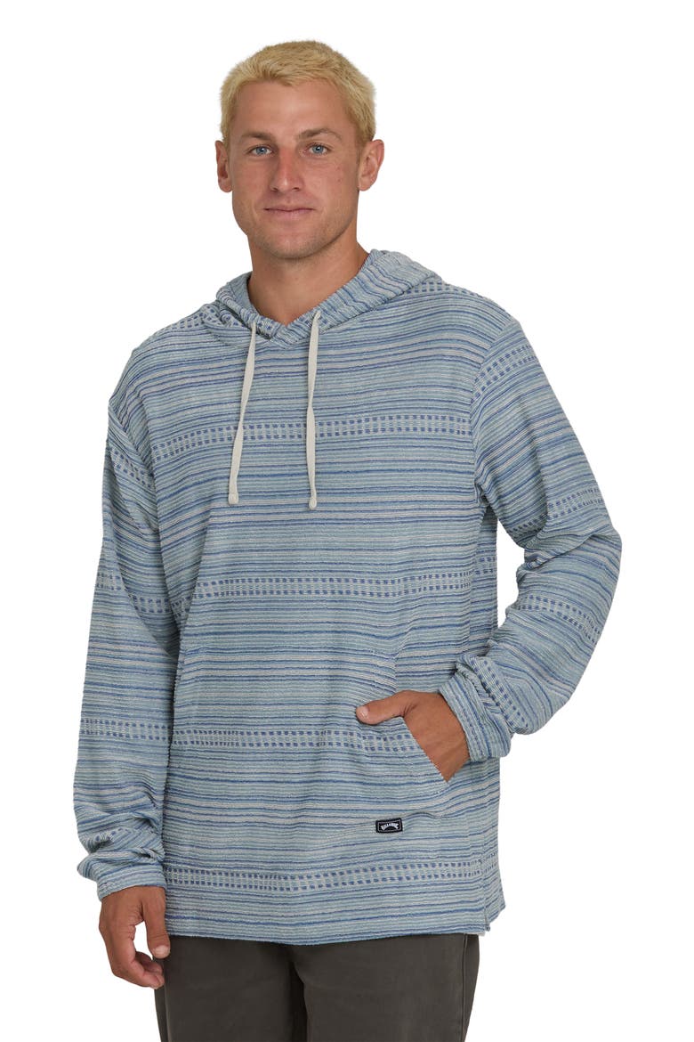 Flecker Diego Stripe Pullover Hoodie, Alternate, color, BLUE FOG