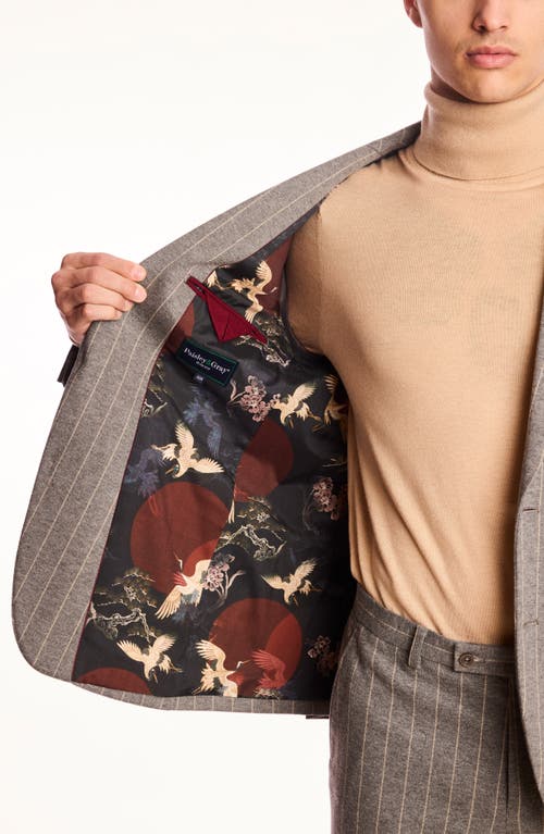 Paisley & Gray Dover Slim Fit Gray Pinstripe Blazer In Gray