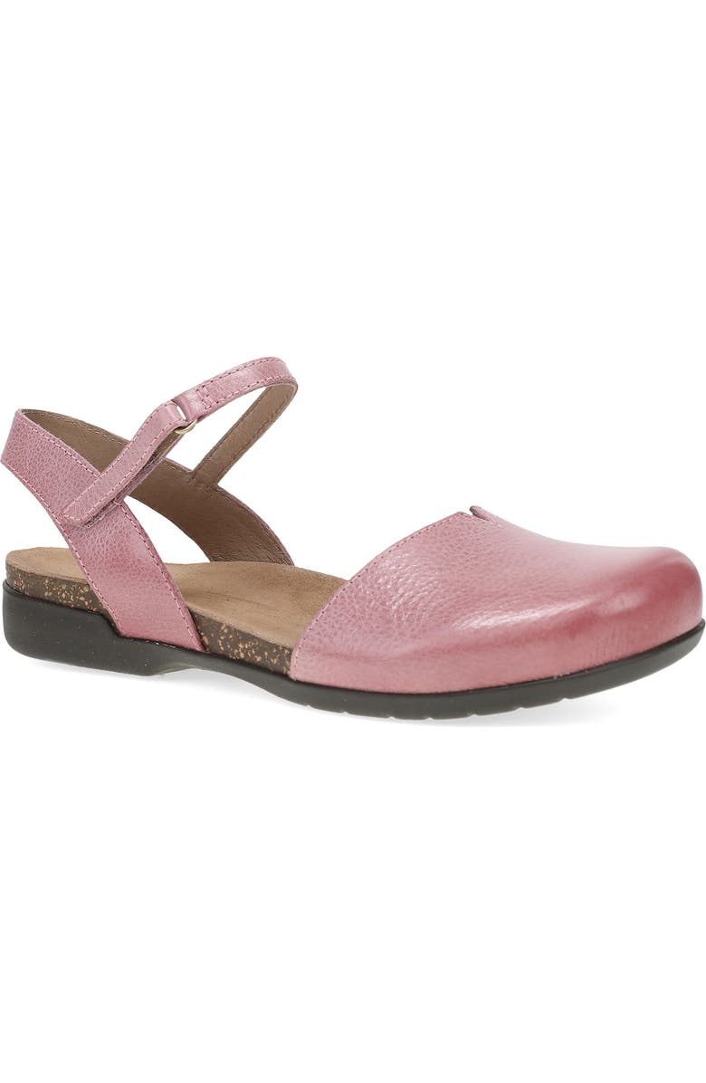 Dansko Rowan Flat, Main, color, Pink