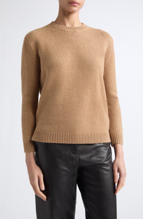 Crewneck Came Hair Sweater