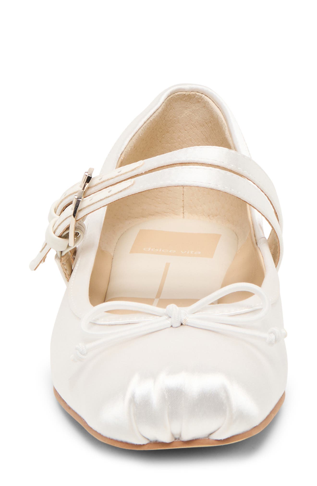 Dolce Vita Gibsen Mary Jane Flat, Alternate, color, True White Satin