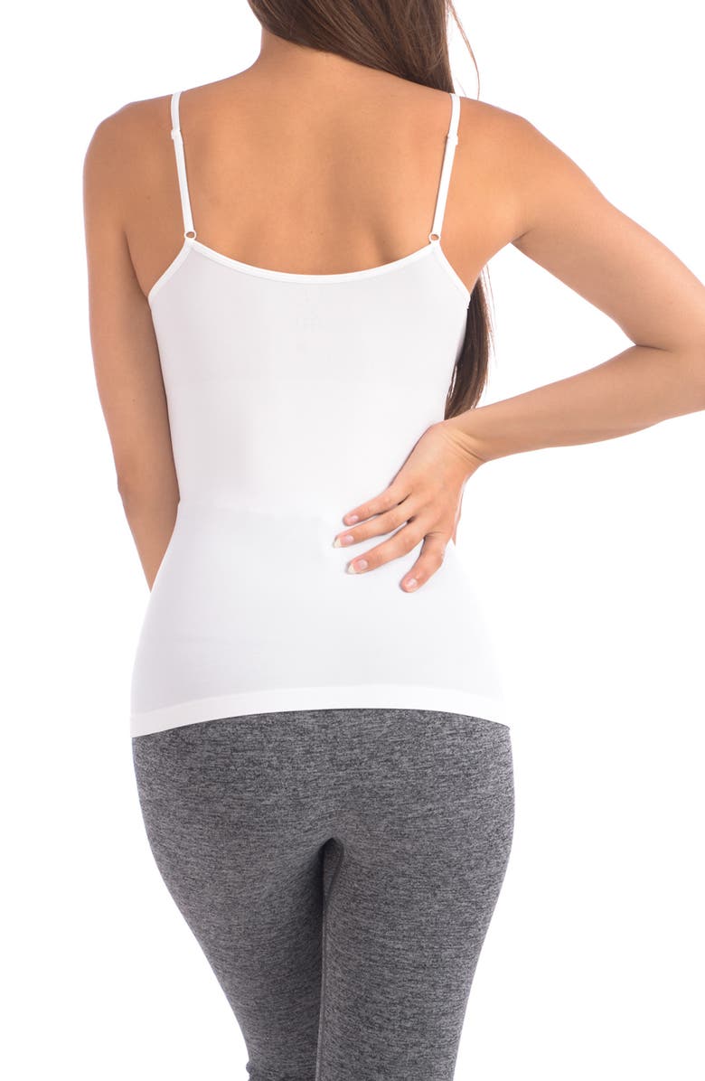 BODY BEAUTIFUL Seamless Slimming Camisole, Alternate, color, White