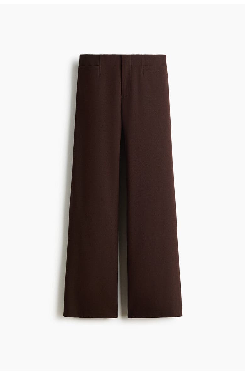 H&M Tailored Trousers, Main, color, Dark Brown