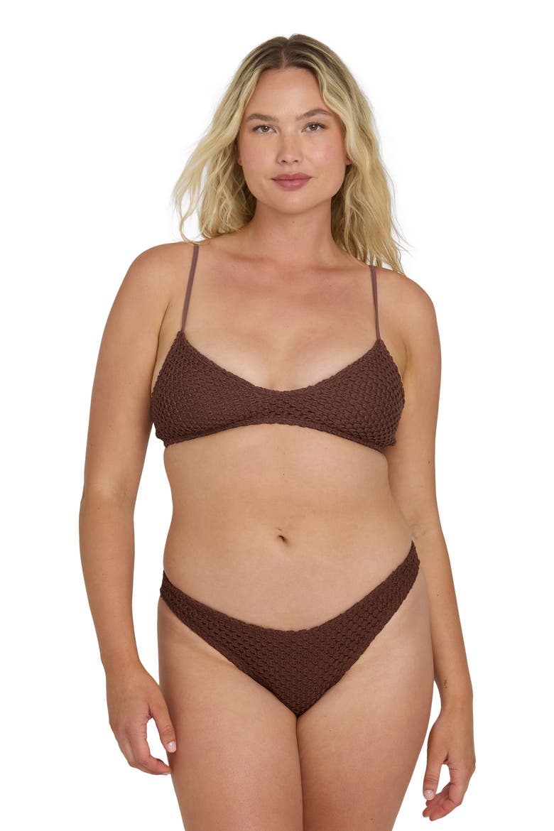 Twisted Tides Bikini Top, Alternate, color, ESPRESSO