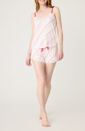 Pj Salvage Day Dreams Stretch Modal Short Pajamas In White