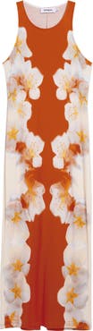 Desigual Floral Print Sleeveless Knit Dress