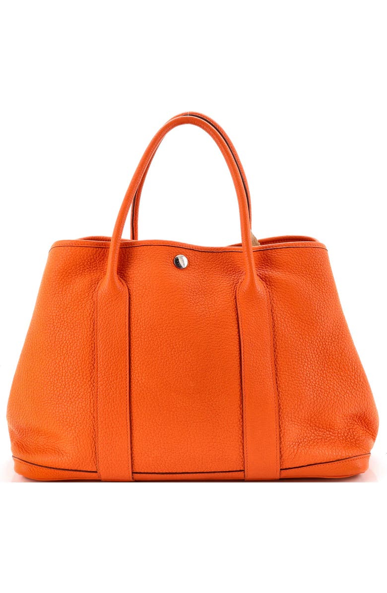 Pre-Owned Hermes Garden Party Tote Leather 36, Alternate, color, Orange H