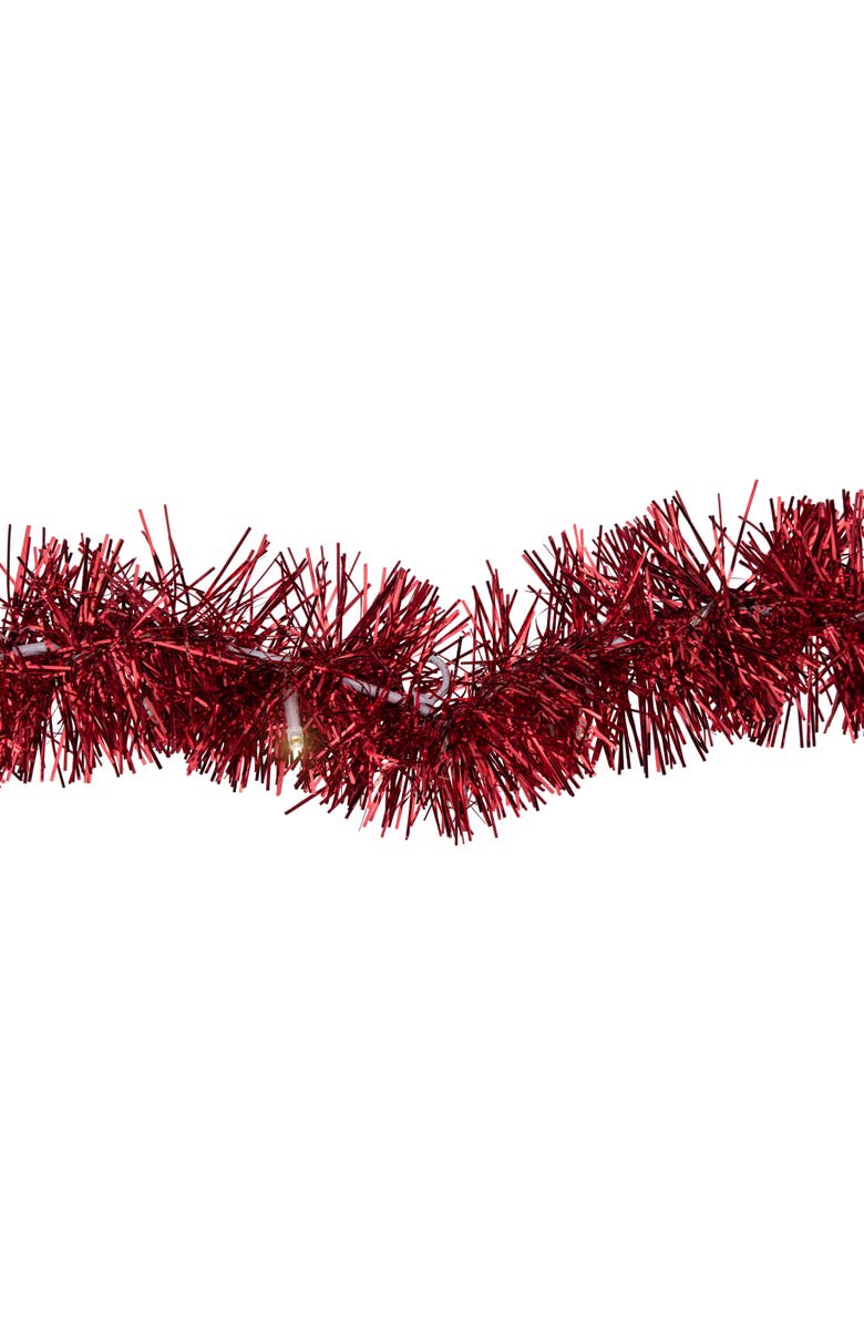 Northlight LED lighted Tinsel Heart Valentine's Day Window Silhouette - 25.25" - Red, Alternate, color, Red