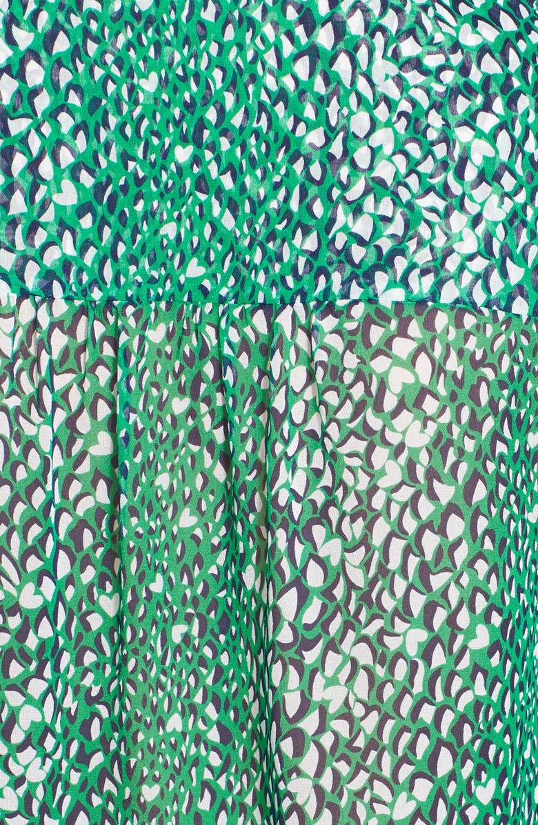 Diane von Furstenberg 'Harlow' Abstract Print Silk Blouse, Alternate, color, 