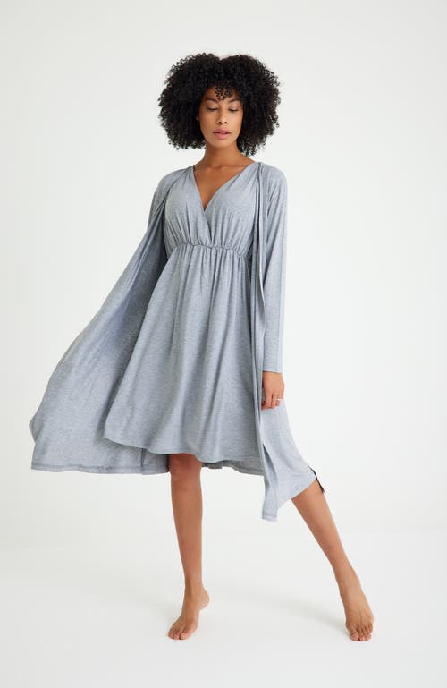 Accouchée Sleep Well Maternity/nursing Nightgown & Robe Set