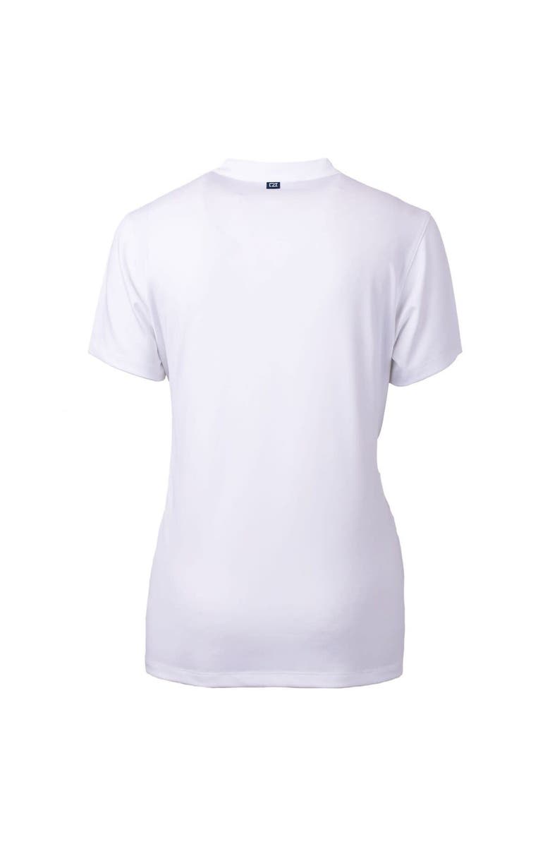 Cutter & Buck Women's Cutter & Buck White Tennessee Tech Golden Eagles Forge Blade V-Neck Top, Alternate, color, 