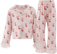 Lola + The Boys Cherry Bows Soft Feather Set