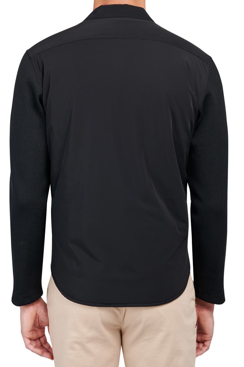 Owen Snap-Up Shirt Jacket, Alternate, color, BLACK