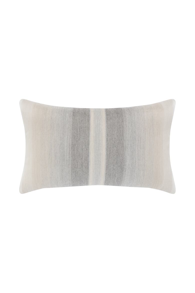 Ombre Stripe Indoor & Outdoor Woven Accent Pillow, Main, color, Grigio