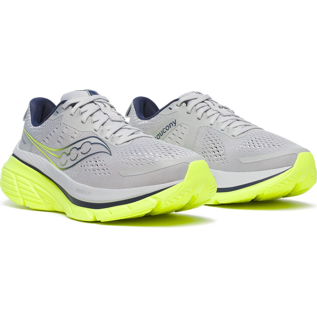 Saucony Guide 18 Running Shoe In Cloud/citron