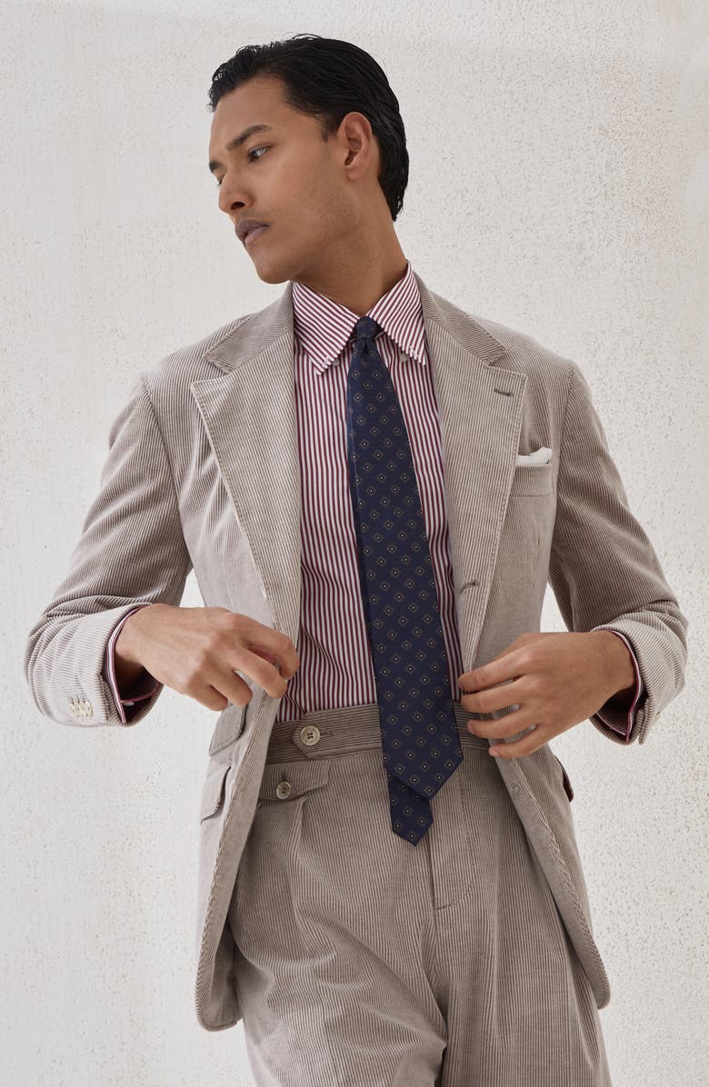 Brunello Cucinelli Corduroy blazer, Alternate, color, Bark