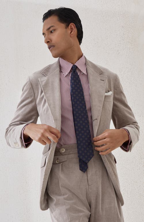 Brunello Cucinelli Corduroy Cavallo Blazer In Brown