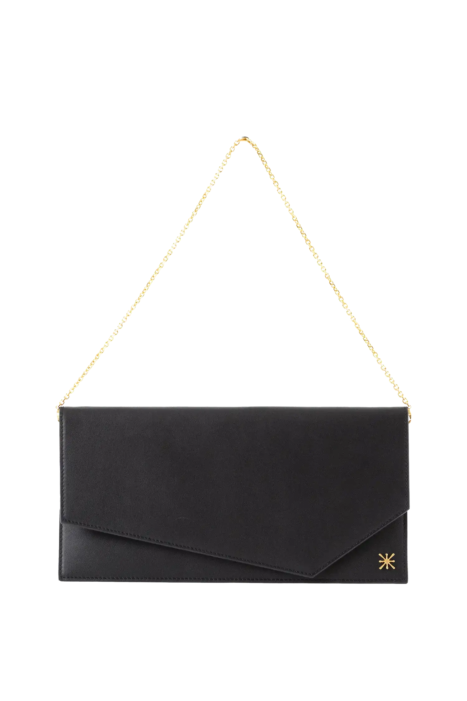 Esthera 1AM Leather Envelope Bag, Alternate, color, Black