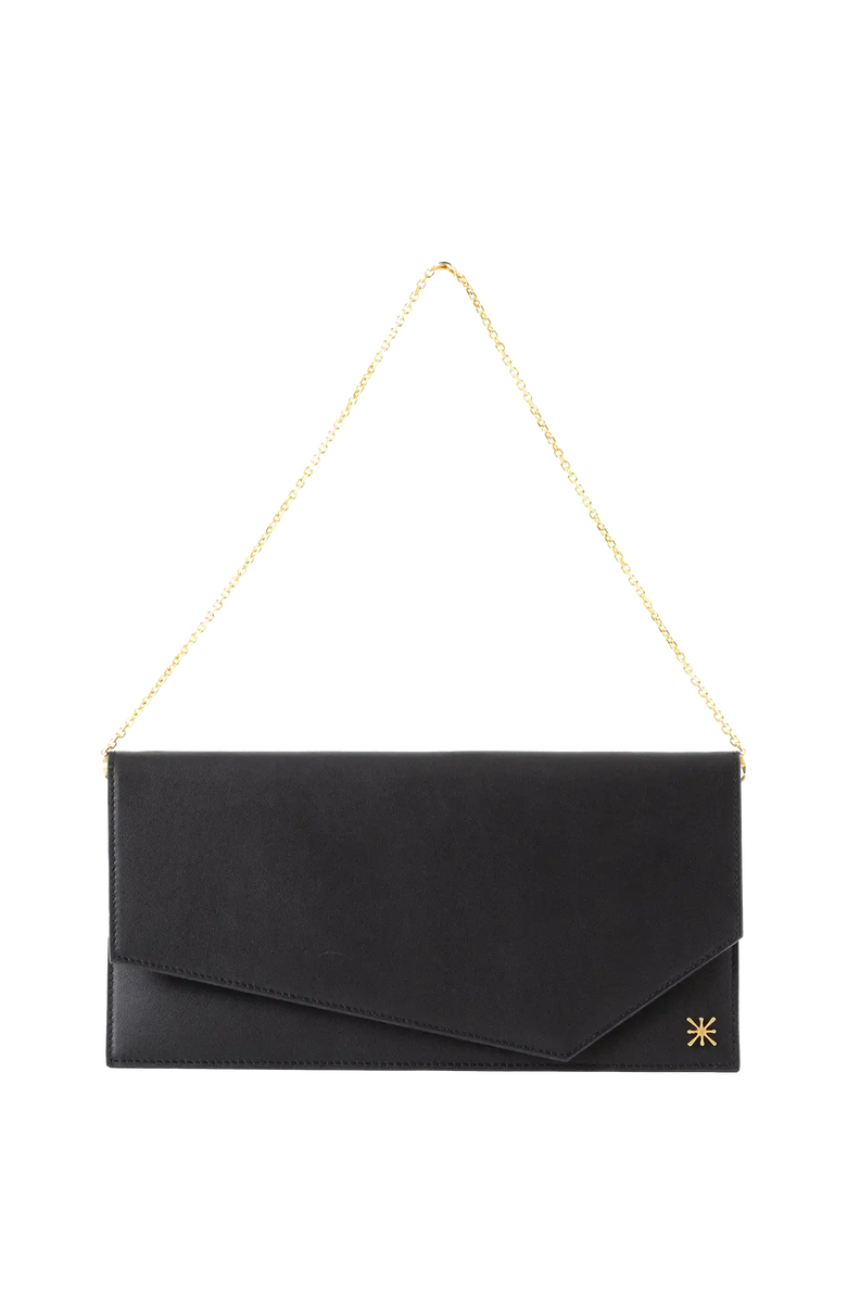 Esthera 1AM Leather Envelope Bag, Alternate, color, Black