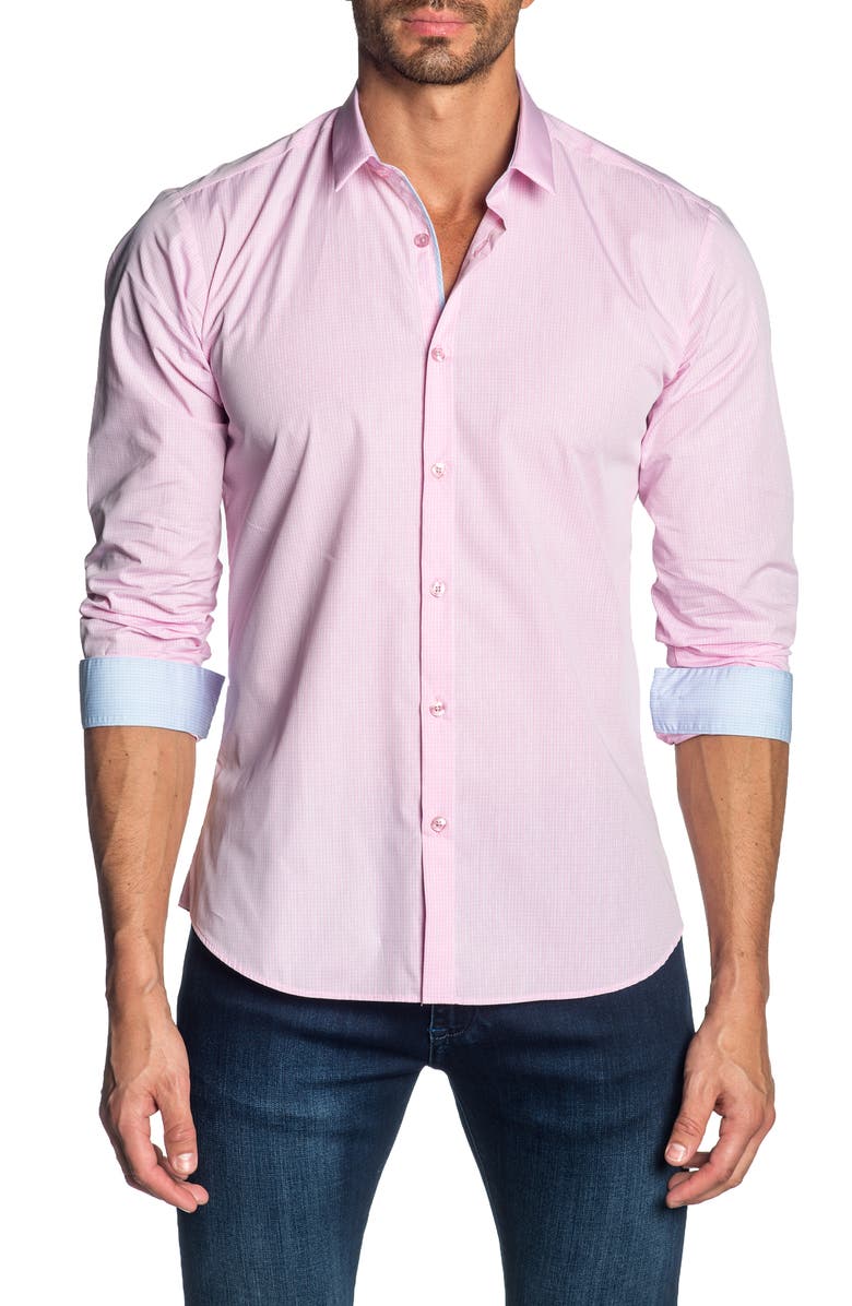 Jared Lang Check Shirt, Main, color, 