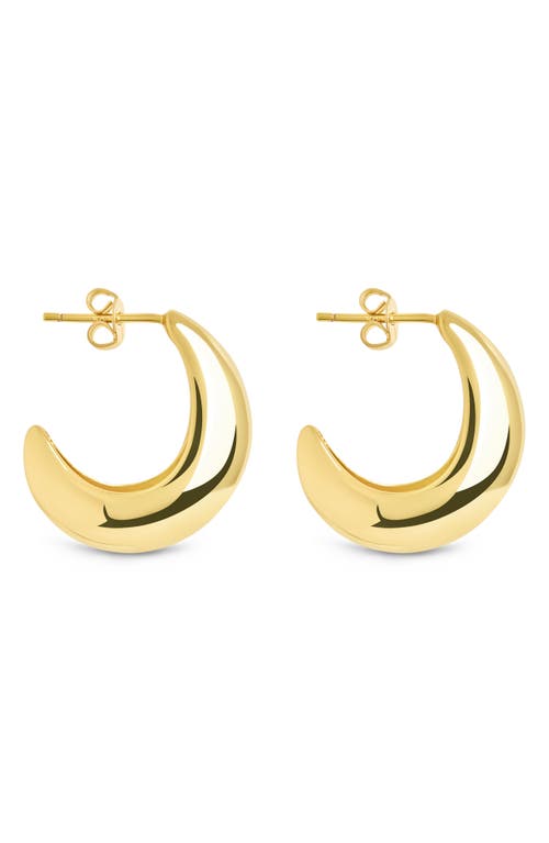 Sterling Forever Jolene Bubble Huggie Hoop Earrings In Gold