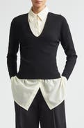 TOTEME Compact Knit V-Neck Sweater