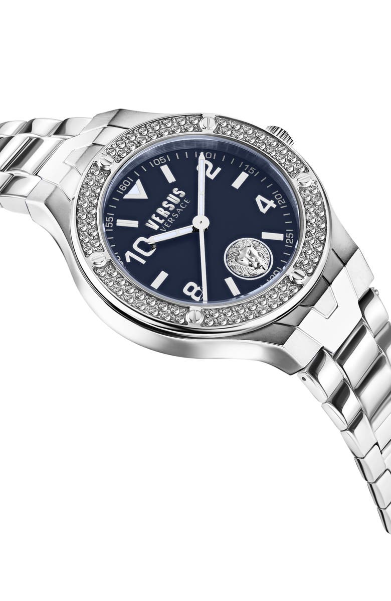 VERSUS Versace Vittoria Crystal Bracelet Watch, 38mm, Alternate, color, 