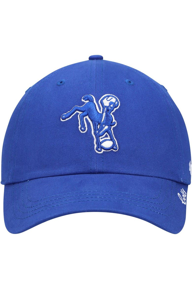 Women's '47 Royal Indianapolis Colts Miata Clean Up Legacy Adjustable Hat, Alternate, color, Royal