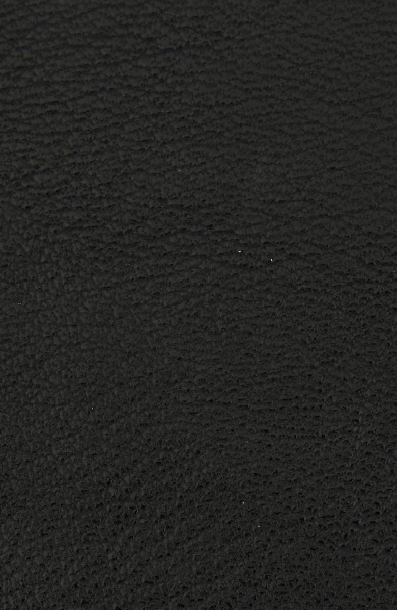 Linea Pelle Burnished Buckle Faux Leather Belt, Alternate, color, Black