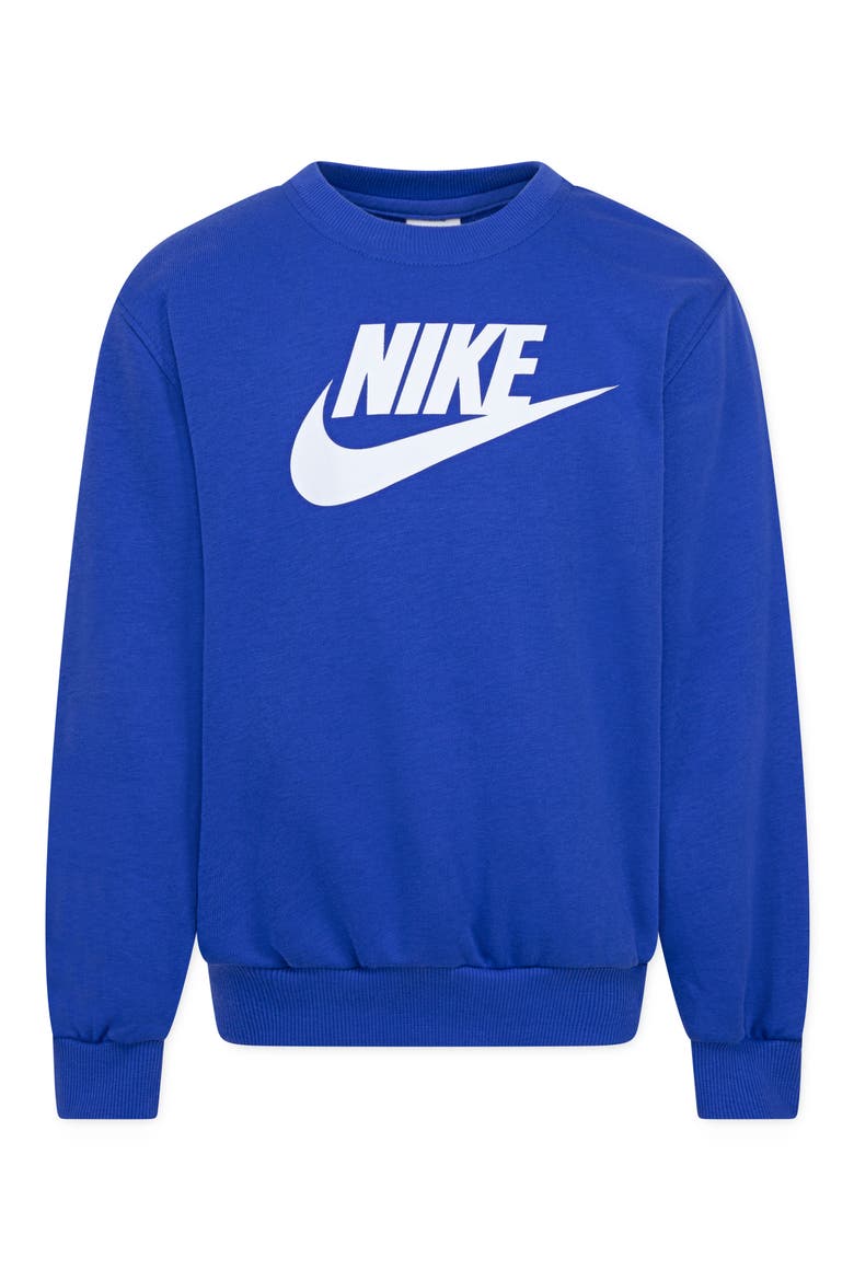 Kids' French Terry Graphic Sweatshirt, Main, color, GAME ROYAL
