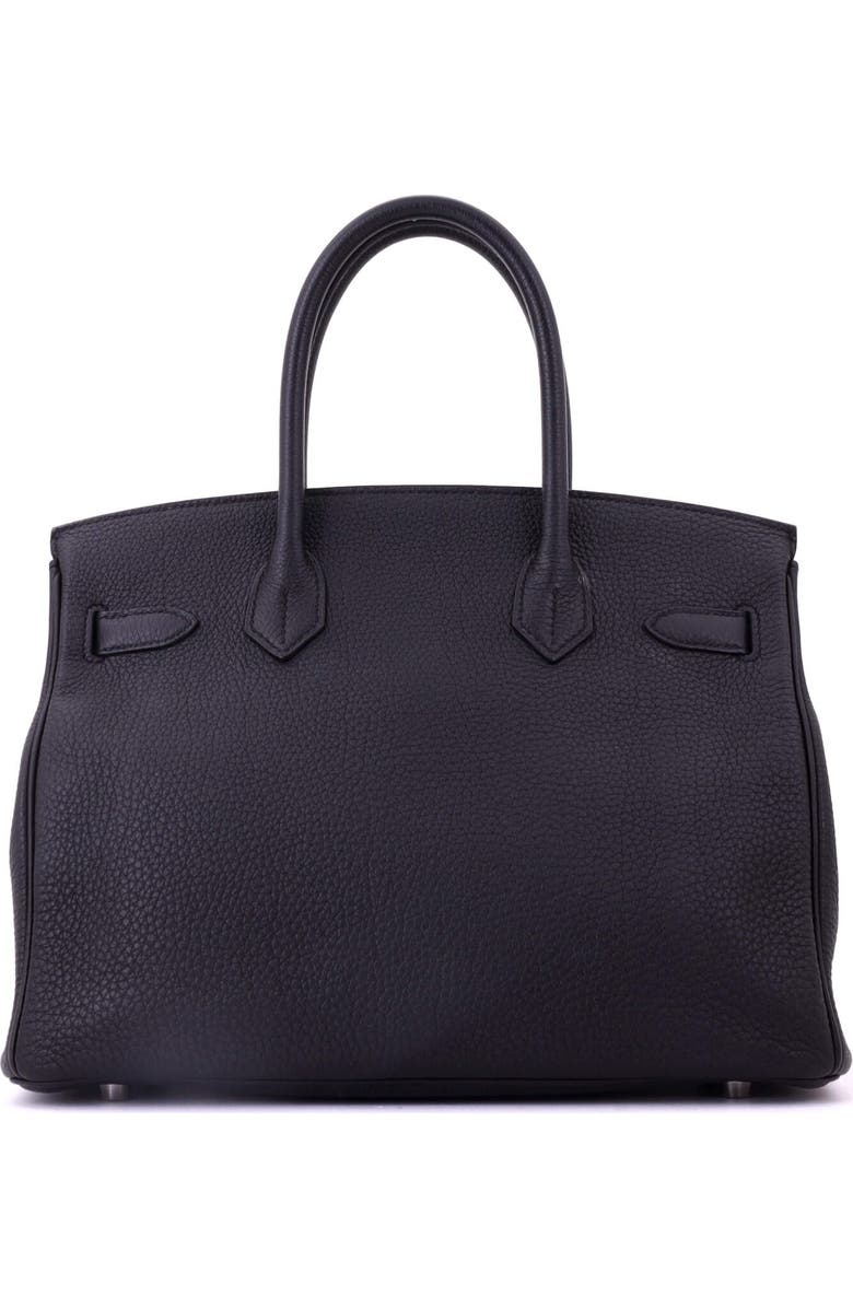 Pre-Owned Hermes Birkin Handbag Black Togo with Palladium Hardware 30, Alternate, color, Noir