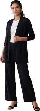 Jessica London Everyday Stretch Knit Open Front Cardigan