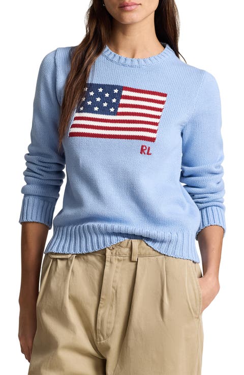 Flag Crewneck Sweater
