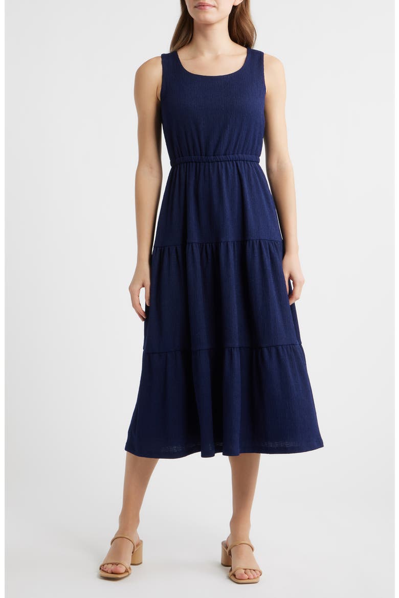 Sleeveless Midi Dress, Main, color, DISTANT MOUNTAIN