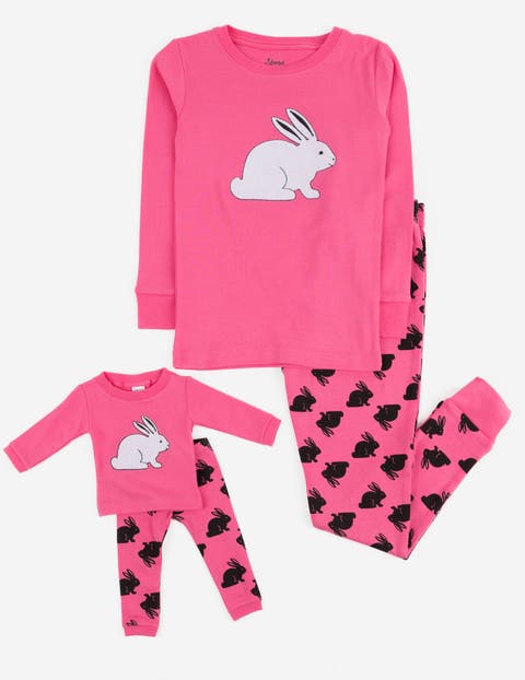Girls 2-pc. Cotton Pajamas with Matching Doll Accessory - Spring & Everyday Prints (Toddler, Little Kid & Big Kid)