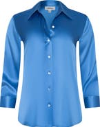 L'AGENCE Dani Silk Charmeuse Blouse