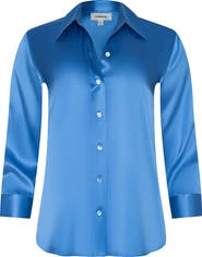 L
AGENCE Dani Silk Charmeuse Blouse