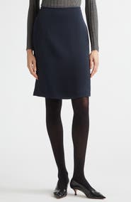Jil Sander Envers Sablé Satin A-Line Skirt