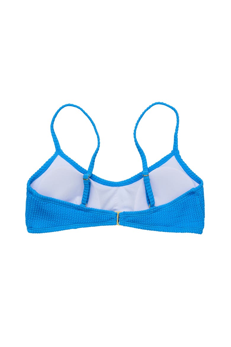 Women's Textured Bikini Top, Alternate, color, Marine Blue