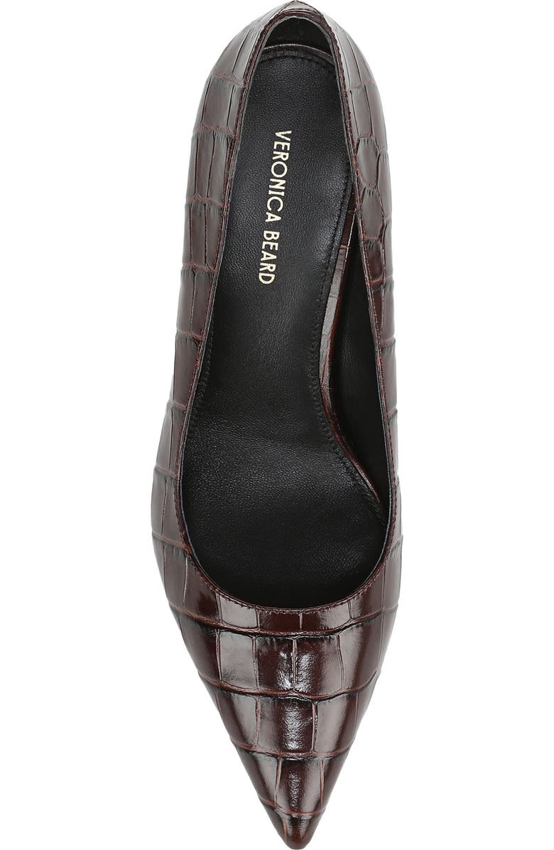 Veronica Beard Rita Pointed Toe Pump, Alternate, color, Chocolate
