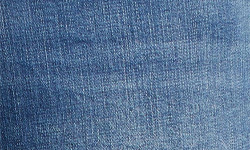 Wit & Wisdom Tatum 'ab'solution Frayed High Waist Ankle Bootcut Jeans In Mid Blue Artisanal