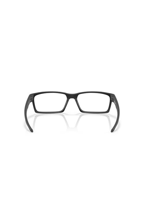 Oakley 57mm Rectangle Optical Glasses In Black