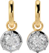 LILI CLASPE Grande Celeste Charm Huggie Hoop Earrings