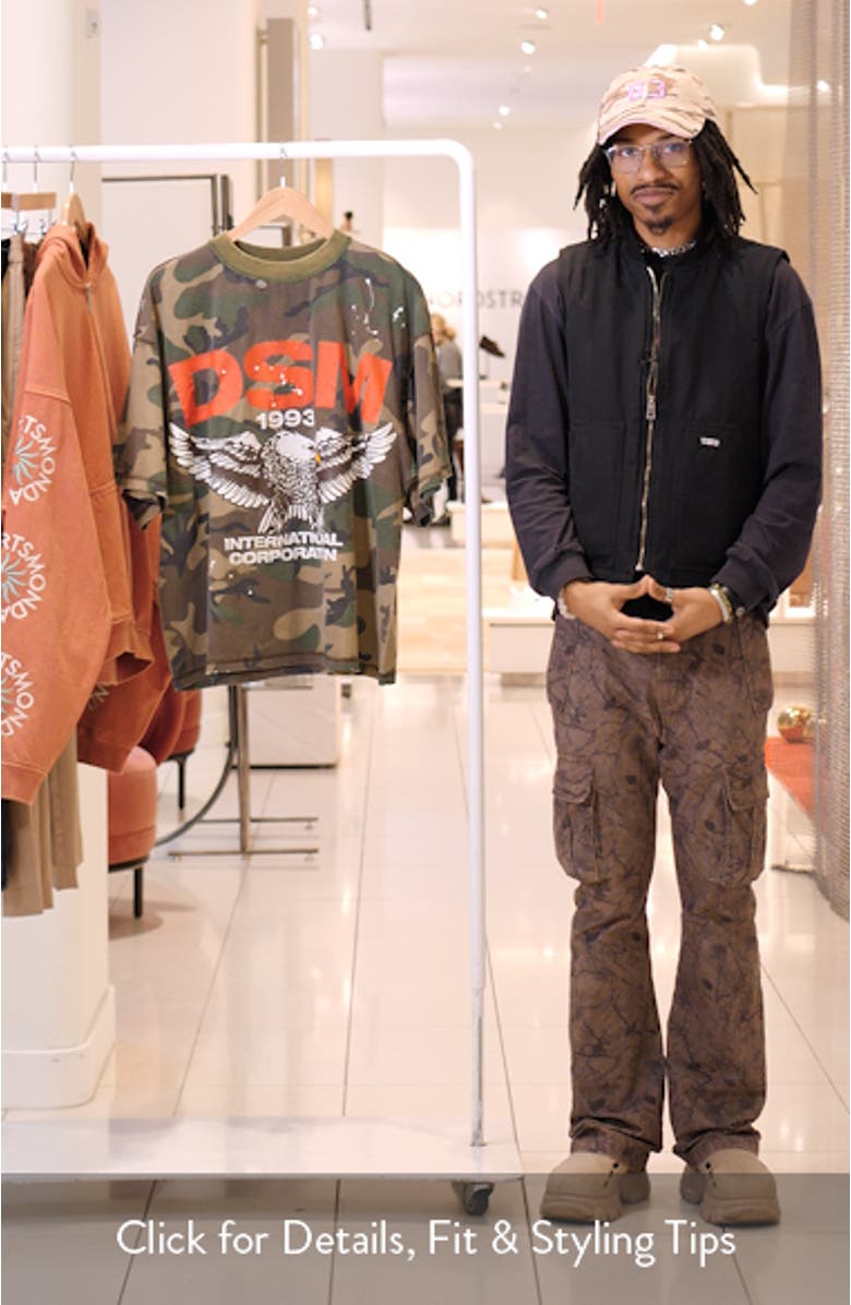 Eagle Camo Cotton Graphic T-Shirt, sales video thumbnail